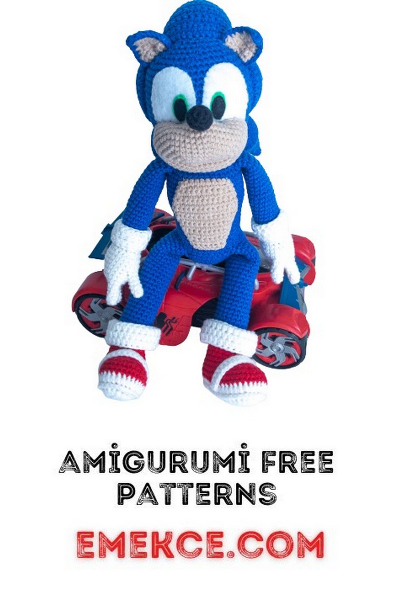 Süper Sonic Amigurumi Free Crochet Pattern – Emekce.com
