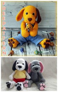 Amigurumi Big Cute Dog Free Crochet Pattern