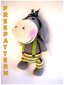 Amigurumi Cute Donkey Free Crochet Pattern