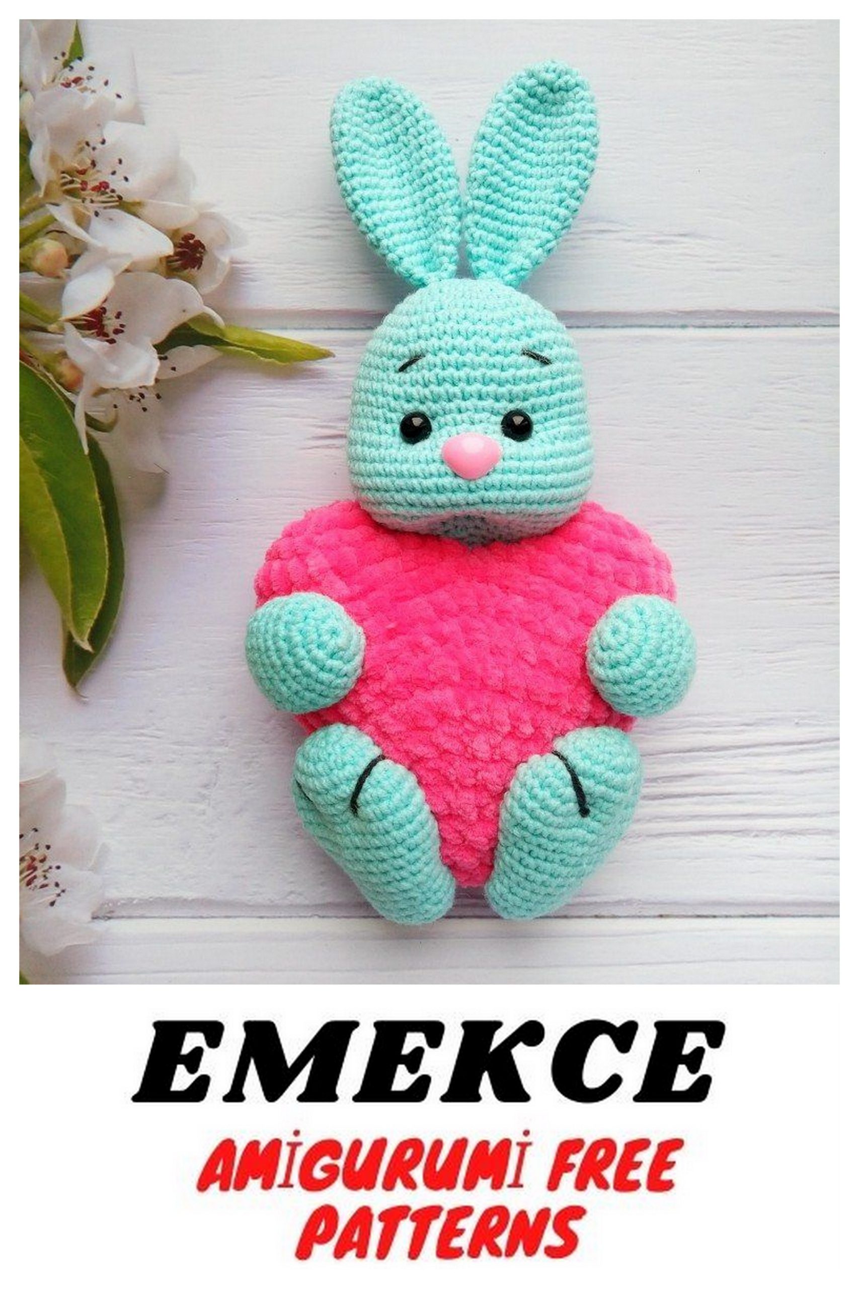 Amigurumi Valentine's Bunny Free Crochet Pattern